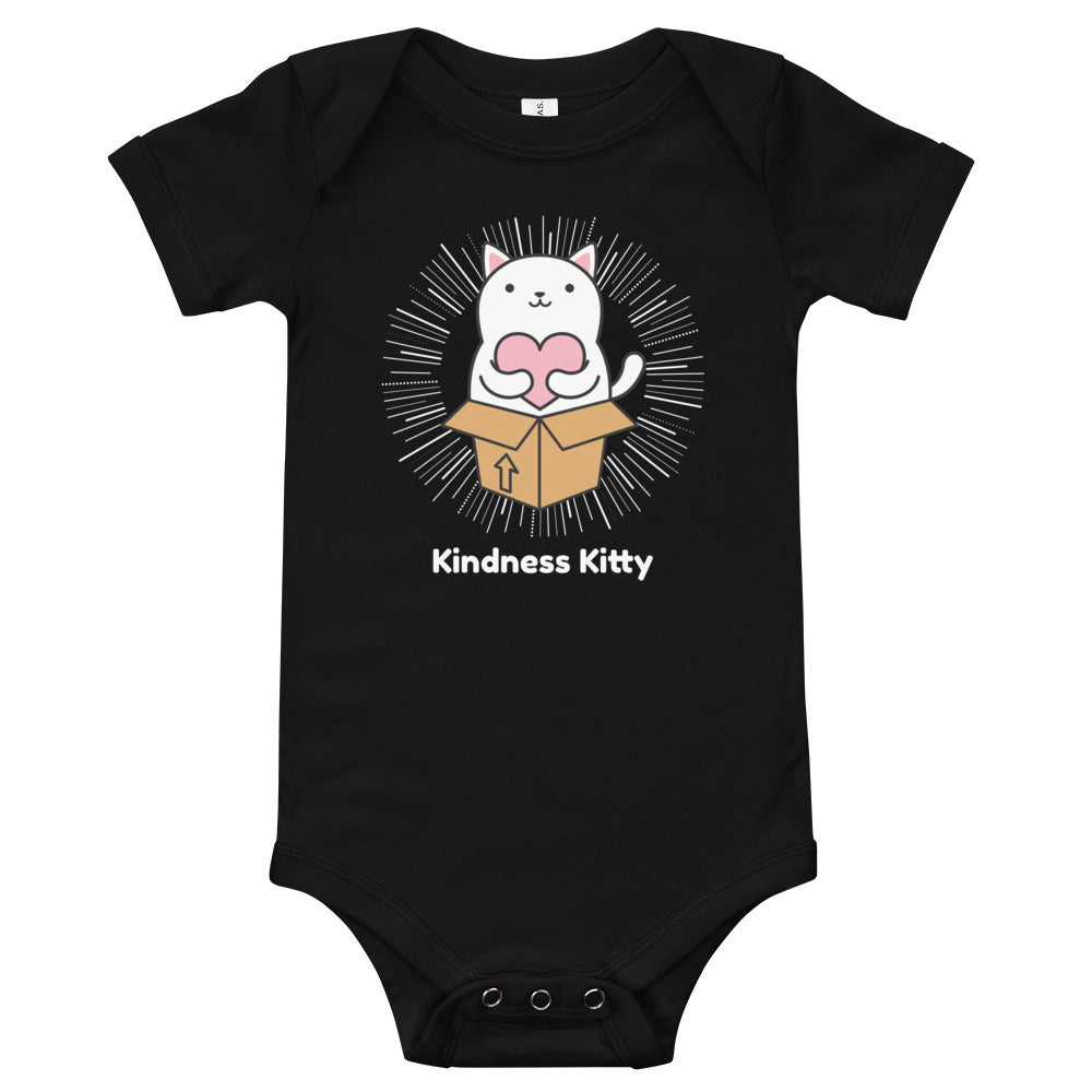 Kindness Kitty Baby short sleeve one piece onesie