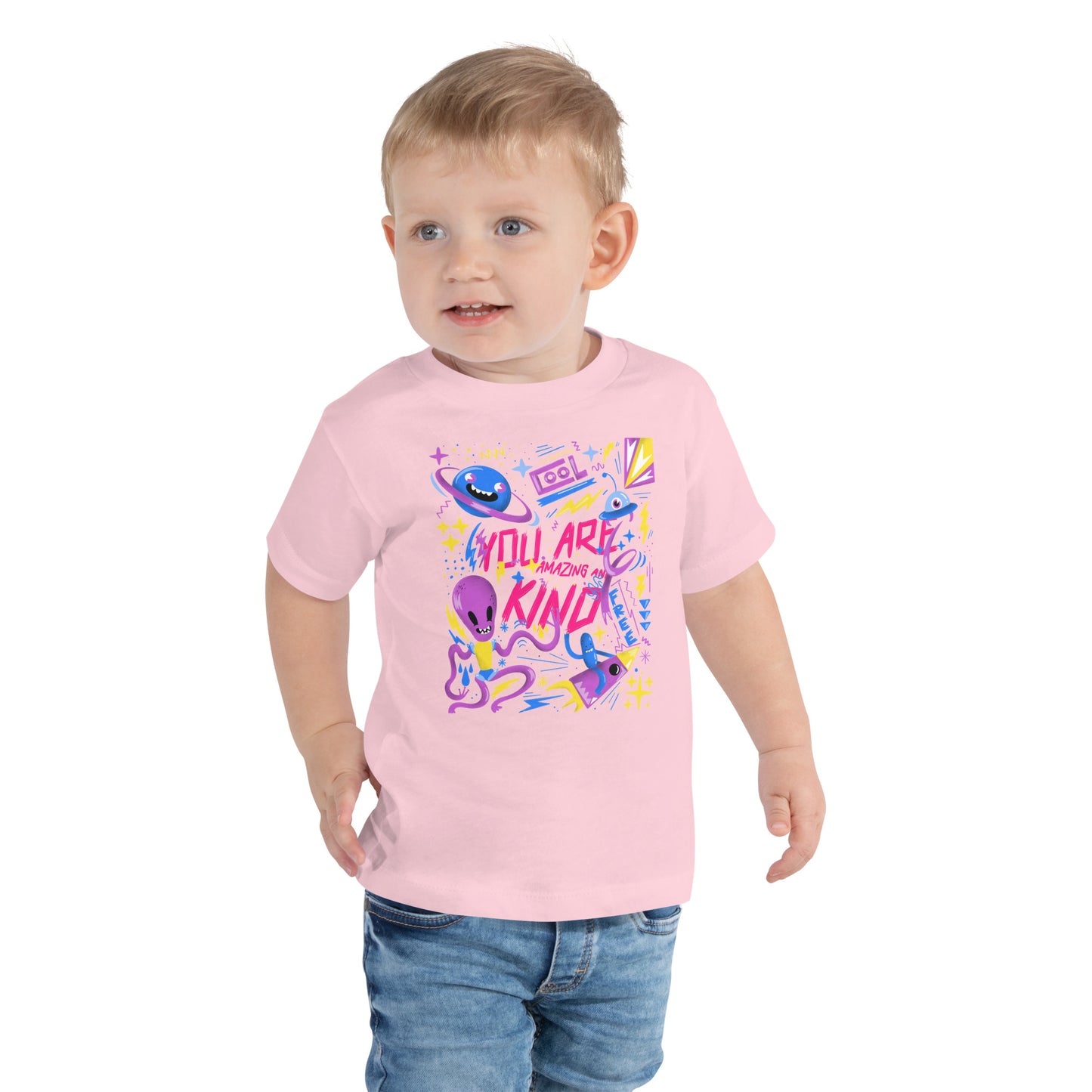 You are Amazing and Kind Toddler Short Sleeve Tee