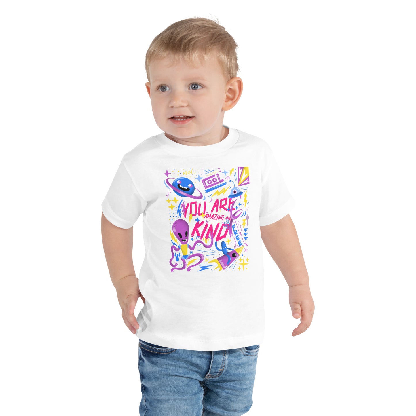 You are Amazing and Kind Toddler Short Sleeve Tee